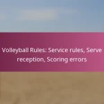 Volleyball Rules: Service rules, Serve reception, Scoring errors